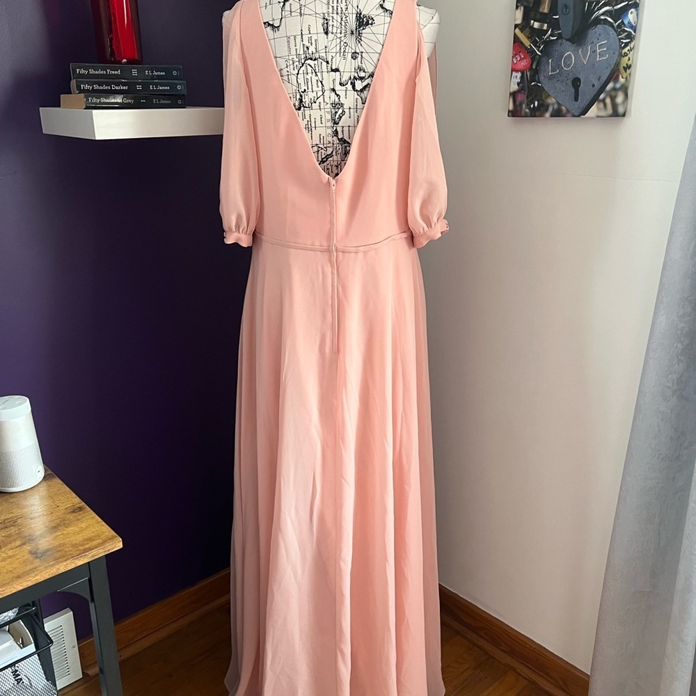 Chiffon Christina Wu Plus Size Bridesmaid Gown NWT - Picture 9 of 16